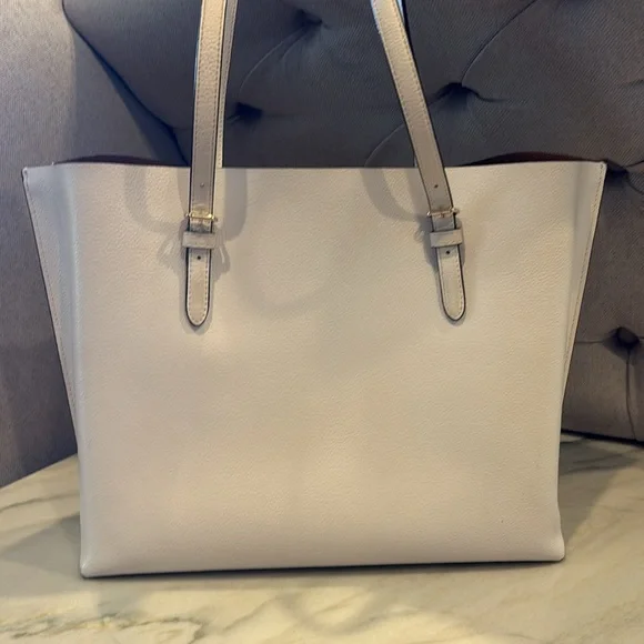 Authentic Coach Ivory Crossgrain Leather CityTote Bag! - Picture 5 of 16